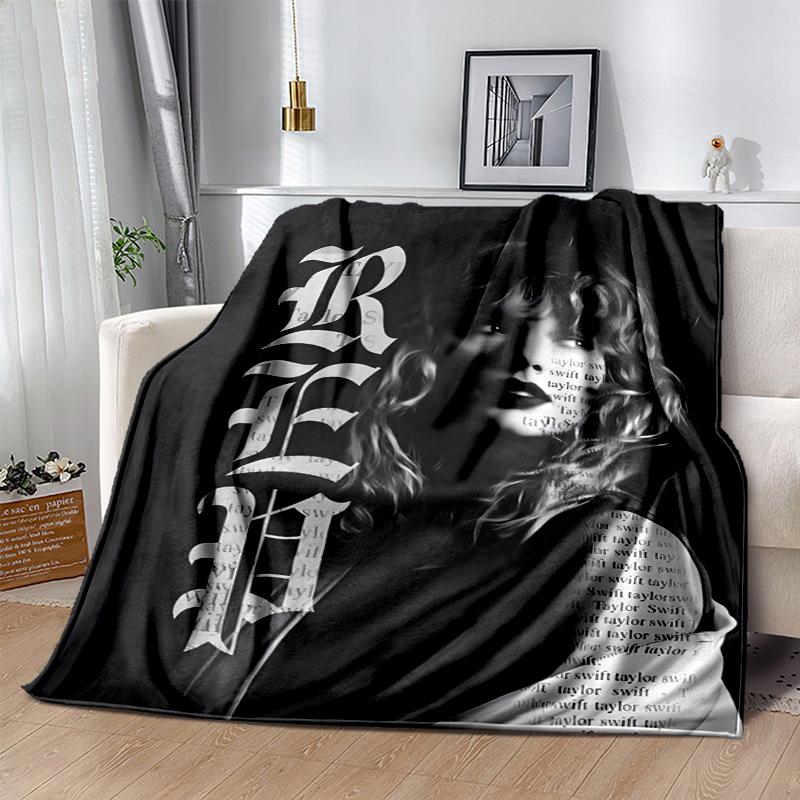 TS Fan Flannel Blanket Soft All-Season Throw, Design for Camping, Car Travel, Hiking Sofa, Bed, Office Perfect Gift for Parties