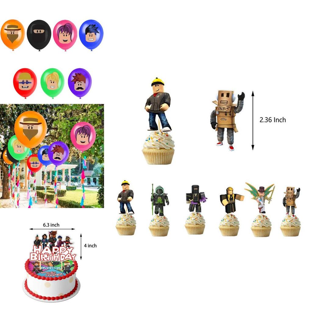 Premium Quality Roblox Birthday Party Supplies For Kids And Boys Decorations