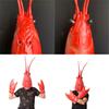 Colorful Dragon Lobster Headpiece Clawed Latex Gloves For Theatrical Performances Unique Cosplay Props