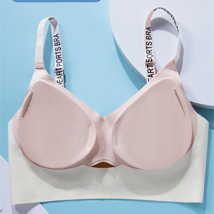 Seamless Lingerie Women's Lifting Without Steel Rings Bra Gathering Vest Style Sports Shock-absorbing Women's Bra