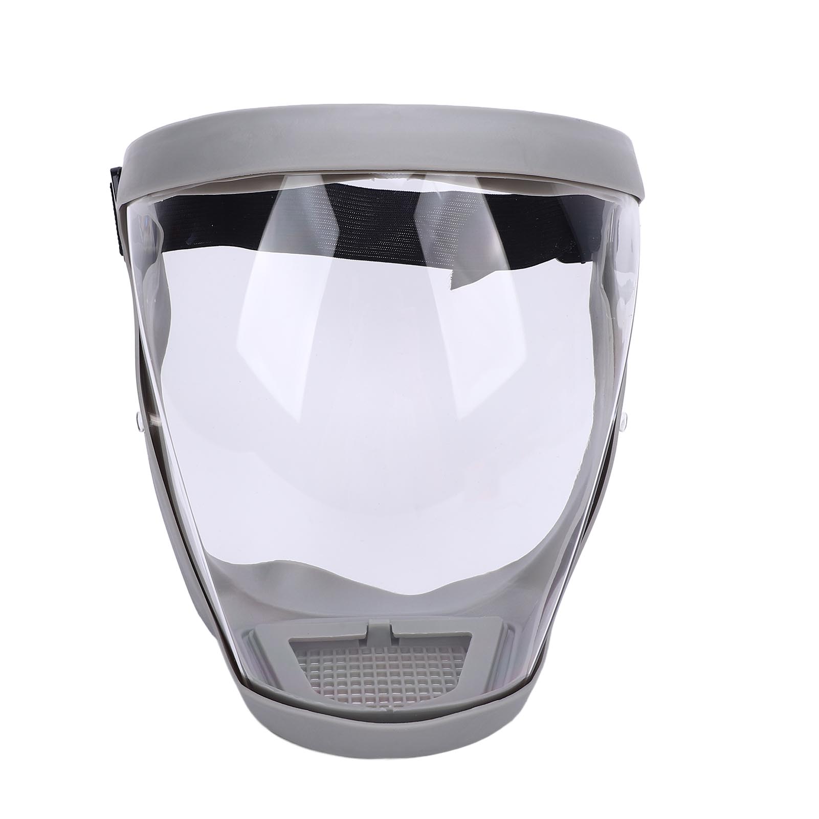 

Защитный щиток для лица, противотуманный, прозрачный, полнолицевой, супер защитный щиток для шлифовки и резки, черный серый