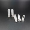 M6 Transparent Wall Plug Expansion Tube with Self-Tapping Screw, Washer, and Rubber Plug