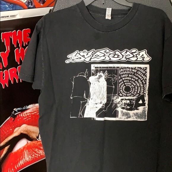 Retro Dystopia band tee brand new black shirt hardcore band shirt TE1890 Unisex T-Shirt S