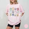 Women Casual Music Stamps Unisex Shirt For Music Fan Gift Fantasy Funny Cute Album Symbols Tshirt Outfit Book Tee Streetwear