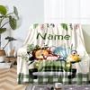 Custom Name Animals Theme Printed Blanket - Perfect for Couch, Bed, Travel & Outdoor Use | Machine Washable, Cozy & Durable.