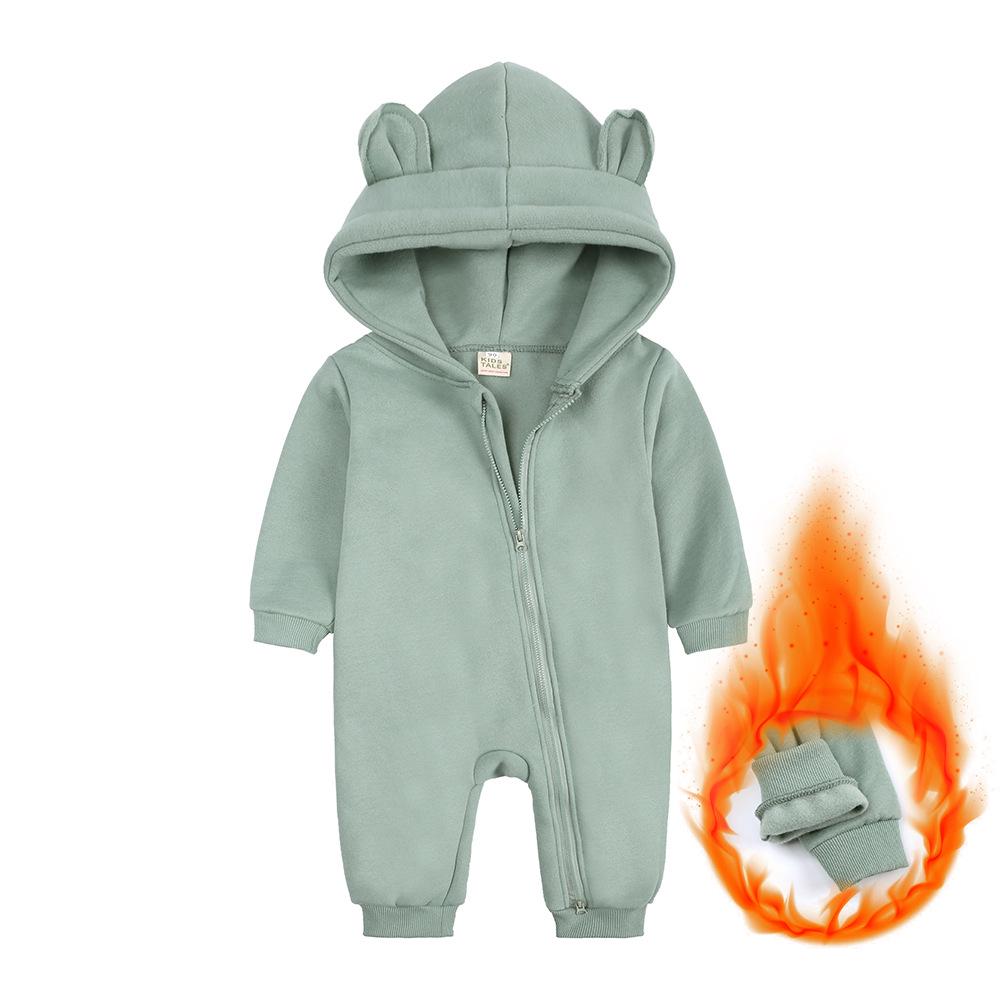 Macacão Infantil Europeu e Americano de Manga Comprida: Macacão Quente de Outono/Inverno para Bebê