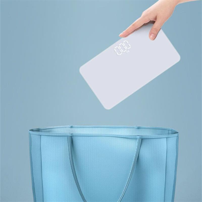 Mini-Spiegelgesicht, tragbare Waage, digitale elektronische Körperfett-Badezimmerwaage, intelligente Bodenwaage, 180 kg Waage