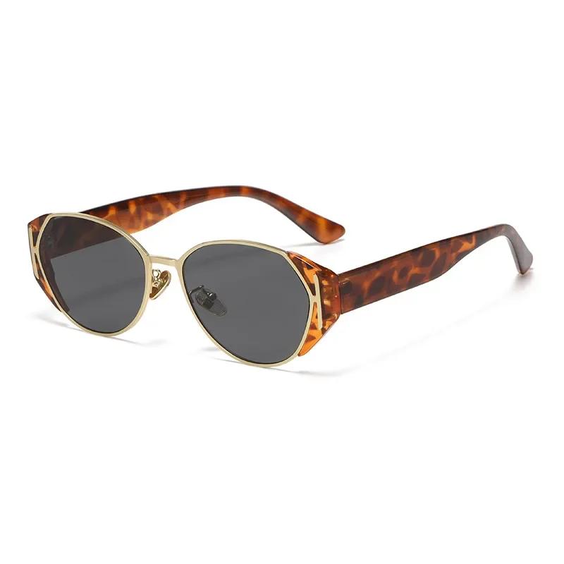 New Fashion Ladies Retro Cat Eye Sunglasses Luxury Metal Frame UV400 Protection for Driving Travel