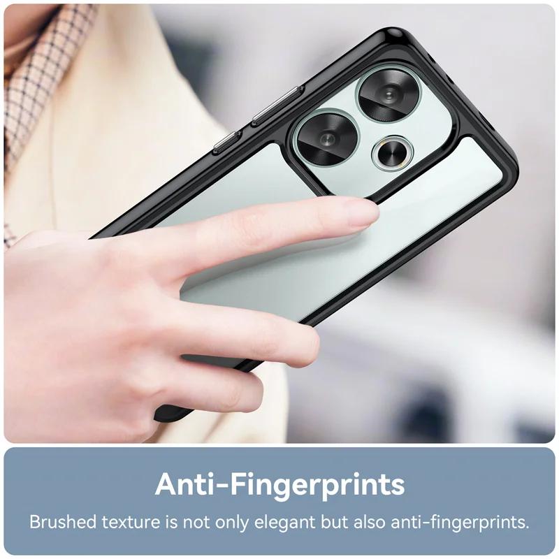 Transparent Colorful TPU Case for Xiaomi Poco F6 F5 Pro 5G X6 X5 M6 Pro 4G Protective Cover Frame Funda Coque Capa