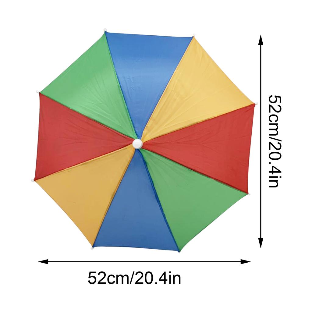 Umbrella Hat Lightweight Portable Rainproof Kids Umbrella Cap for Beach Fishing Gardening