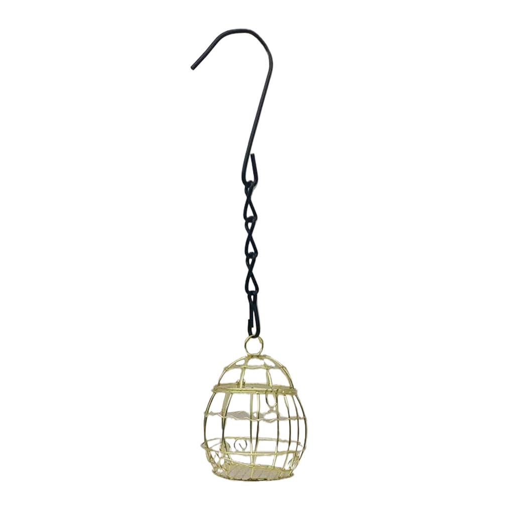 Hrănitoare de păsări suspendate în aer liber, rezistente la veverițe, hrănitoare de păsări de grădină, suport pentru minge de grăsime pentru curte, hrănitoare de păsări pentru păsări sălbatice mici