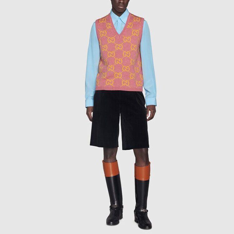 Gucci Gg Knitted Wool Vest 674041-XKB3V-5874