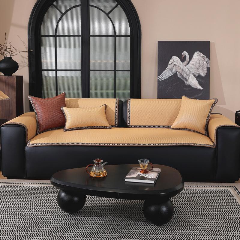 New Rattan Mat Sofa Mat Cushion Summer Summer Seat Cushion Non-Slip Sofa Seat Cushion Light Luxury High Sense