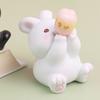 Drinking Coke Pose Cute Animal Ornament Small Size Desk Dashboard Decor  Dashboard Decoration