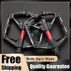 Double DU Bearing MTB Bicycle Pedal with Reflector Ultralight Bike Pedals Waterproof Bicycle Platform Pedals for Night Riding
