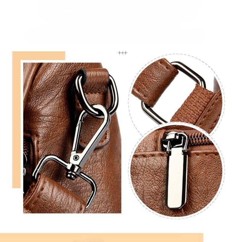 Mochila de Hombro Vintage Grande para Mujer
