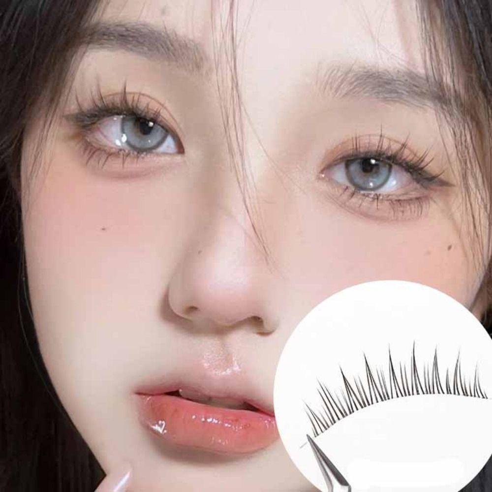 Lashes Extension Fluffy False Eyelashes DIY Thick Curled Up Eyelashes  Women/Girls