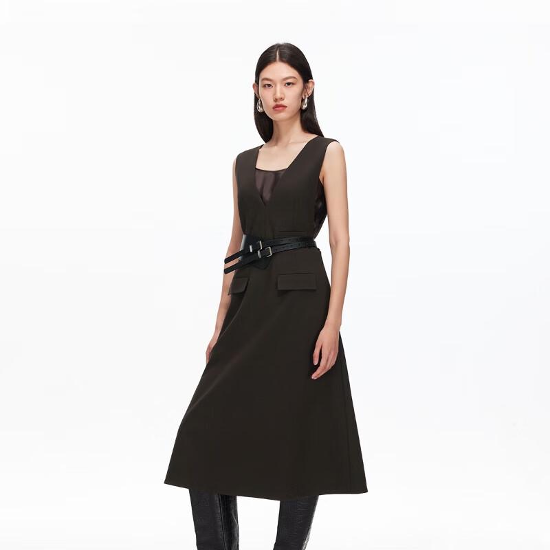 Veromoda 2025 Fall Back Strappy Sleeveless A-Line Dress