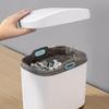Mini Desktop Trash Can Dispenser with Lid Cylindrical Tabletop Waste Bin Easy To Clean Screw-Off Cap for Office and Coffee Bar