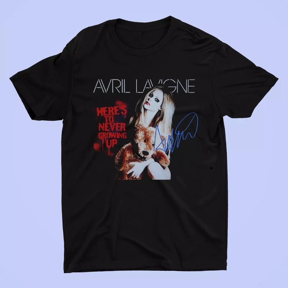 

Avril Lavigne Here s To Never Growing Up Black Unisex T-Shirt Unisex T-Shirt XXXXL