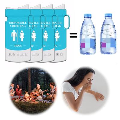 Portable Emergency Urinal Bags 800ML Disposable Travel Vomit Bag with Handle Outdoor Camping Mobile Toilet Pee Bag for Men Women