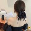 1PC Hairpin for Women Girls Hair Claw Multi-layered Bow Hair Clips Fashion with Pearl Stain Bow Ribbon