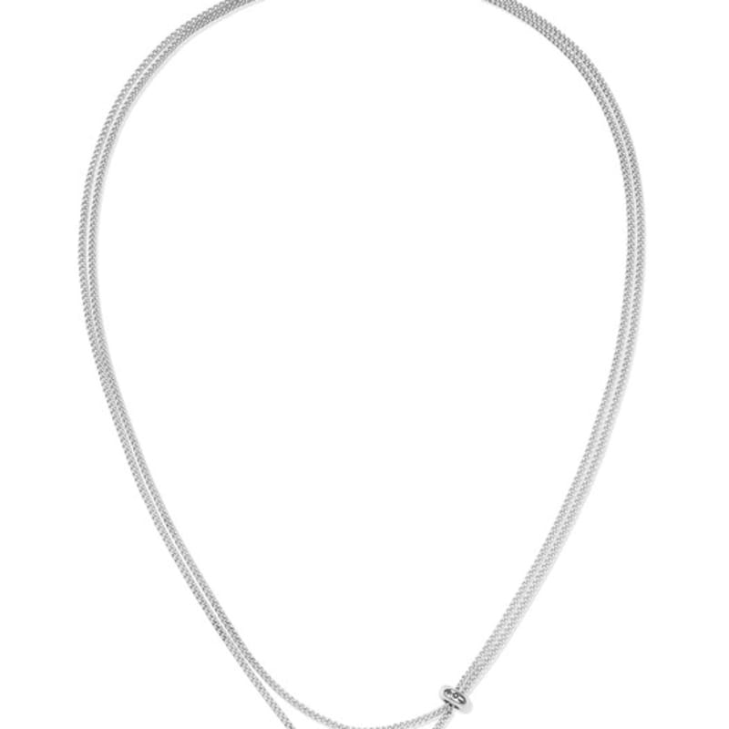 TOU [Silver925] WE010 Silver ball layered necklace