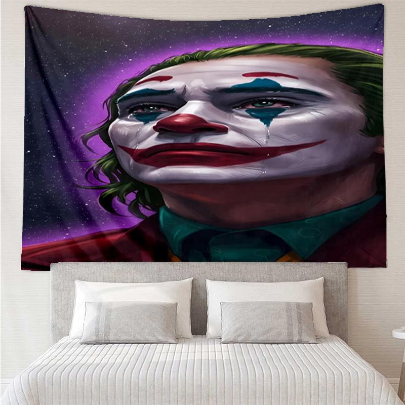 Jo-ker In Green Suit Tapestry, Unique Design Tapestry, Wall Decor for Bedroom,Livingroom, Playroom,Heartwarming Fan Holiday Gifts