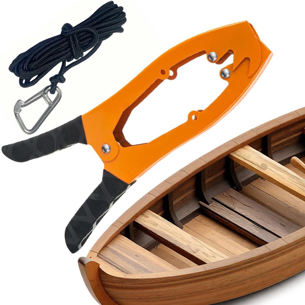 Canoe Anchor Grip with Paracord Brush Clamp Anchor Kayaks Anchor Grip for Fishing Boating and Camping