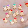 50Pcs New Cute 8*11mm Mini Little Bixin Gesture Series Resin Flatback Ornament Jewelry Making Manicure Decoration Accessories