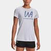 Under Armour Casual Breathable Sports Regular T-Shirt Women Tops Modern-Gray 1365145-011
