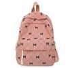 Schoolbag Schoolbag Girl College Style Bow Schoolbag Korean Version Harajuku Large Capacity Strip Backpack Cute Sweet Backpack
