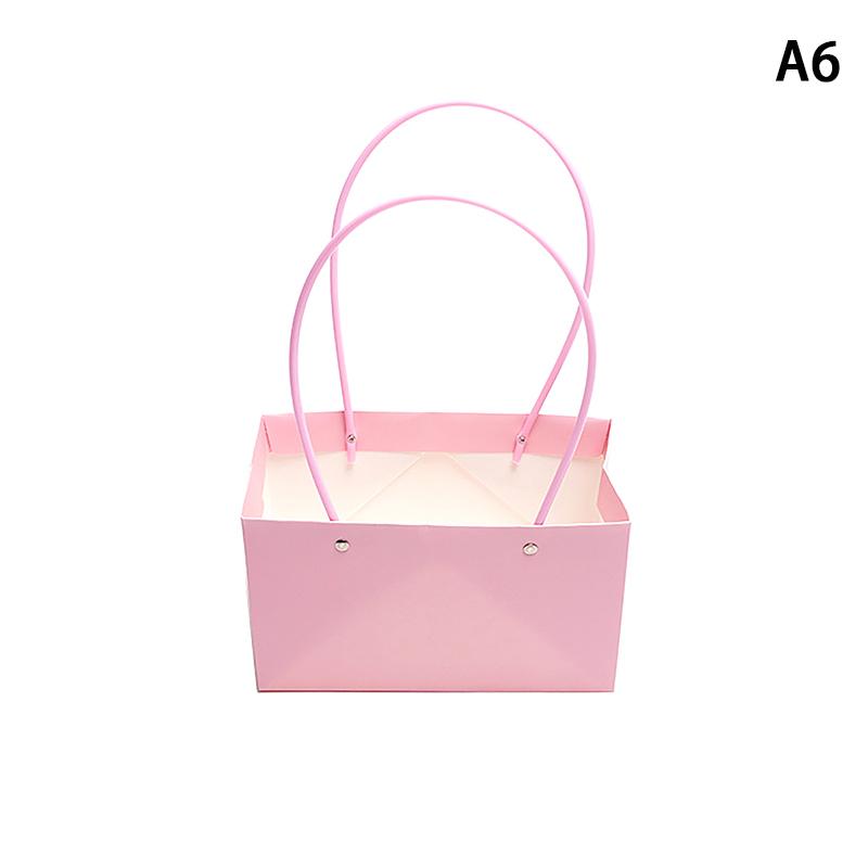 Portable Flower Packaging Box Wedding Decoration Gift Bag Handbag Valentine's Day Birthday Party Decor DIY Bouquet Packaging