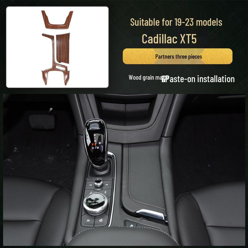 XT5 Kohlefaser-Imitation Pfirsichholz Mittelkonsolenverkleidung (2016-23)