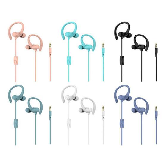 Wired Earbud Sensitive Ergonomic 3.5mm Stereo Noise Reduction Ear Hook Earbud for Recording