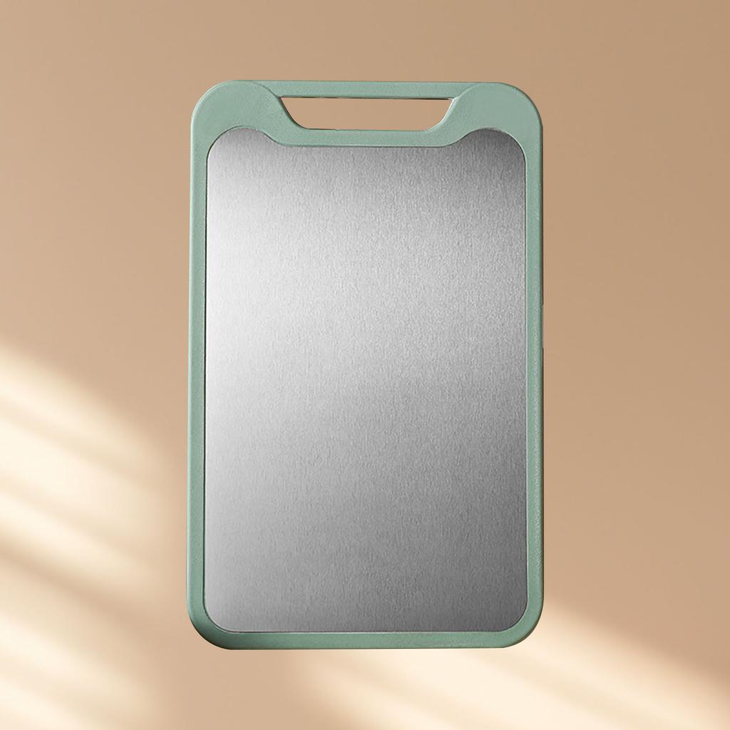 Double Sided Kitchen Cutting Board 304 Stainless Steel Cutting Board for Kitchen Meat Vegetable Fruit Fish Cheese Green