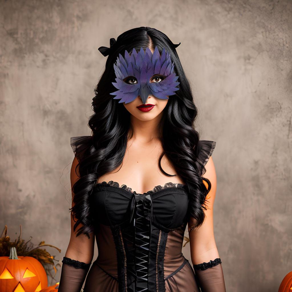 Ptasia Maskarada Regulowana Wygodna Nowość Cosplay Półtwarz na Występy Imprezy Halloweenowe