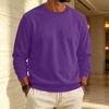 Heren Sweatshirt met Voering en Ronde Hals Casual Kleur Pullover
