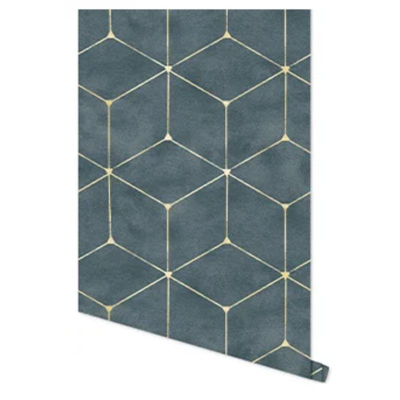 Gitter Kontaktpapier zum Abziehen und Aufkleben Schlafzimmer Geometrisch Selbstklebend Gestreifte Tapete für Badezimmerschrank