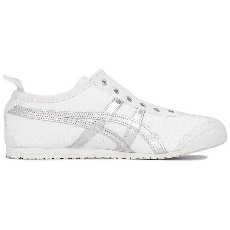 Onitsuka Tiger MEXICO 66 SLIP on Low top Skateboard Shoes Unisex White Silver 1183A962-101