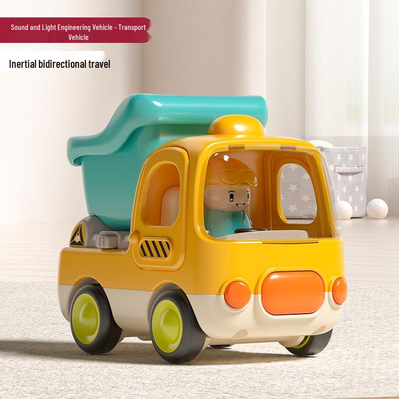Baby Music Engineering Toy Car for Boys, Ages 1-3, Early Education Gift