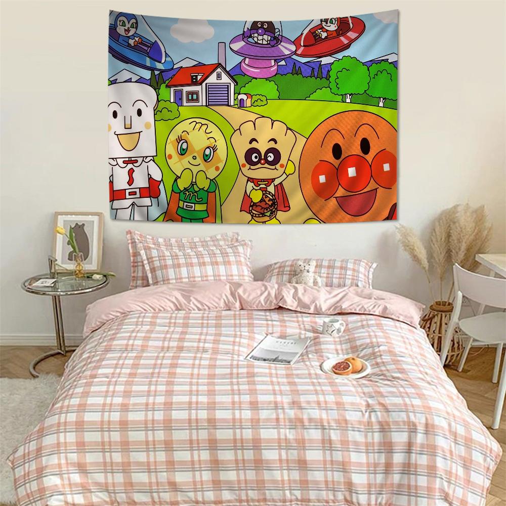Children Anpanman Anime Hanging Bohemian Tapestry Bohemian Wall Tapestries Mandala Cheap Hippie Wall Hanging