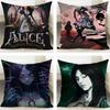 Game Alice Madness Returns Cushion Cover Cushion Covers Natural Linen Breathable Sofa Bedroom Decor Pillowcase