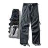 Outdoor American-Style Multi-Pocket Cargo Pants for Men, Summer Thin Hiking Pants, Export Men's Functional Casual Pants