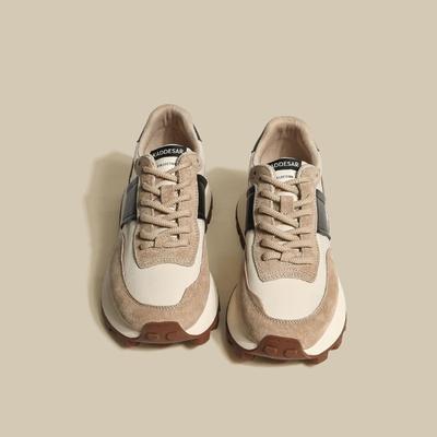 Luji echte Waffel Forrest Gump Schuhe Damen Herbst 2025 neu europäische Station Plateau Freizeitsport Dad Schuhe Tide