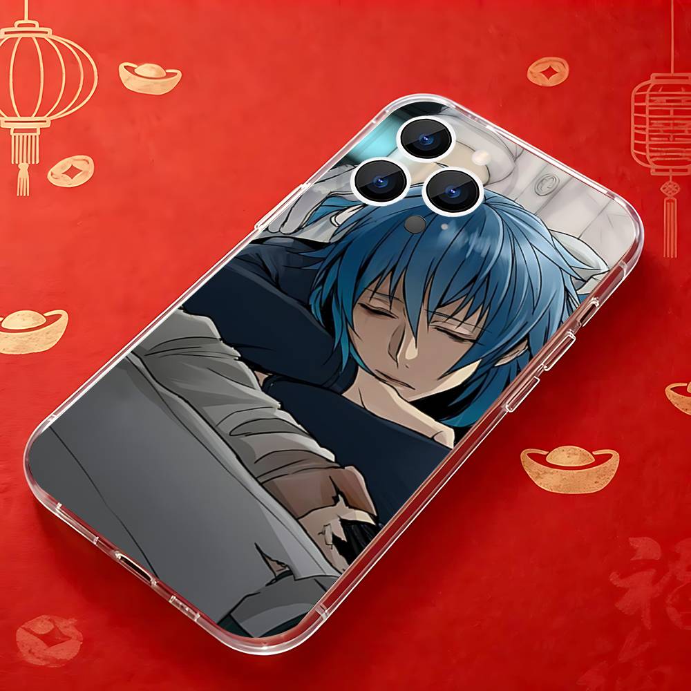 DMmd Dramatical Murders A-Aoba Transparent soft case for iPhone 17,16,15,14,13,12,11,Pro,Max,Plus, X,XS,XR,SE4,E Mini