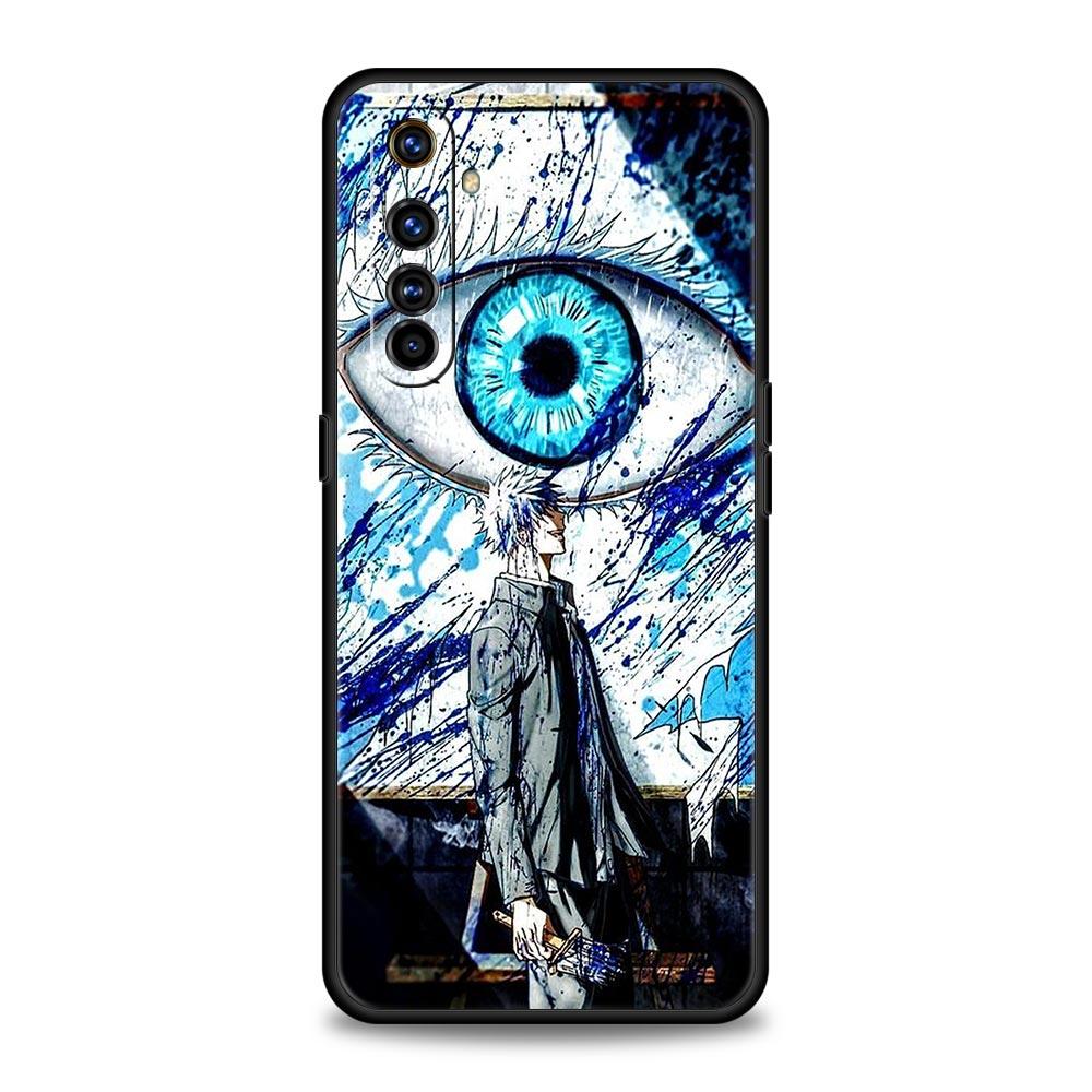 Lucky Eye Blue Evil Eye Print Phone Case For Realme 10 9 8 5G 7 6 GT2 Pro Plus 9i 8i C21 C11 C25 C35 GT Neo 2 3 3T Black Cover