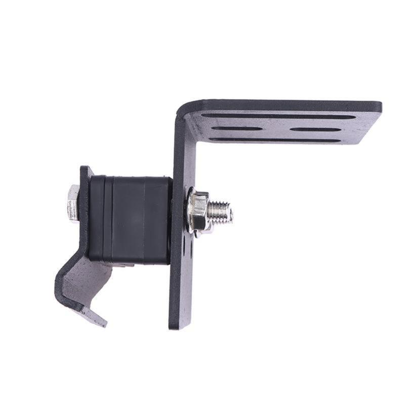 Roof Rack Mounting Fastener Set with Multiple Elongated Slots and Black Finish for Roof Rack Hardware Replacement and Installation Planning