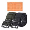 Leisure 5cm Men's Training Belt Double Needle Buckle Multifunctional Nylon Braided Belt Adjustable Outdoor Waist Bands