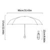 Mini Folding Travel Umbrellas with Rings Handle and Storage Bag Gradients Color UVs Protections Lightweights Portable